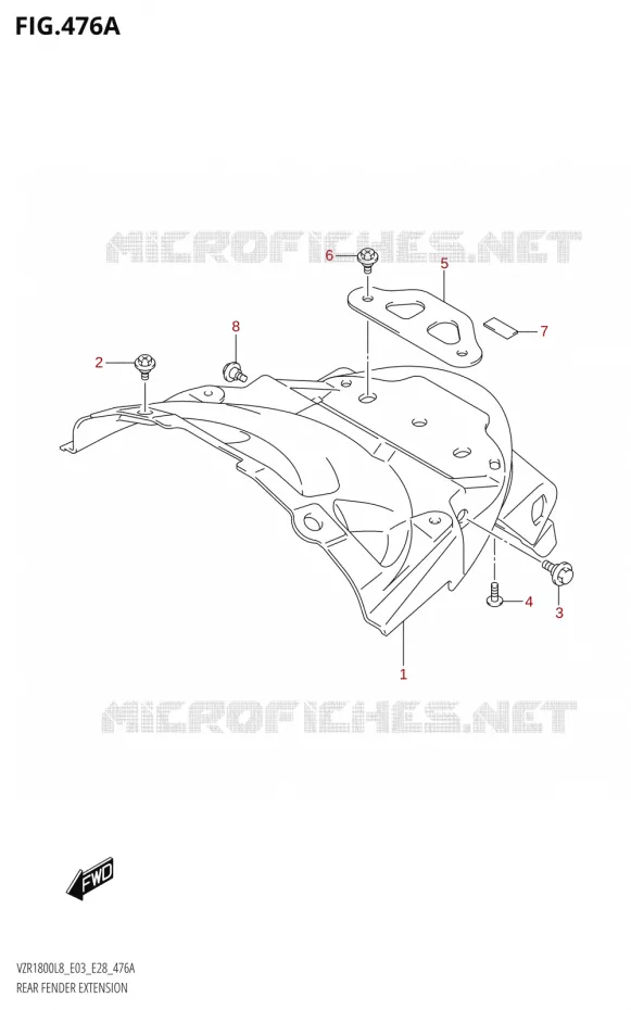 SPATBORD Suzuki MOTO 1800 BOULEVARD 2018  VZR1800 2018 L8 (E28)