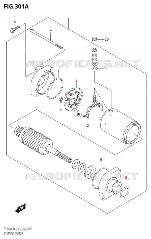 STARTMOTOR Suzuki MOTO 1800 BOULEVARD 2018  VZR1800 2018 L8 (E28)