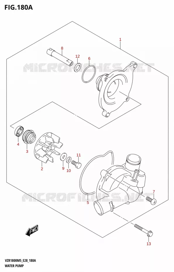 WATER PUMP Suzuki MOTO 1800 BOULEVARD 2025  VZR1800 2025 M5 (E28)