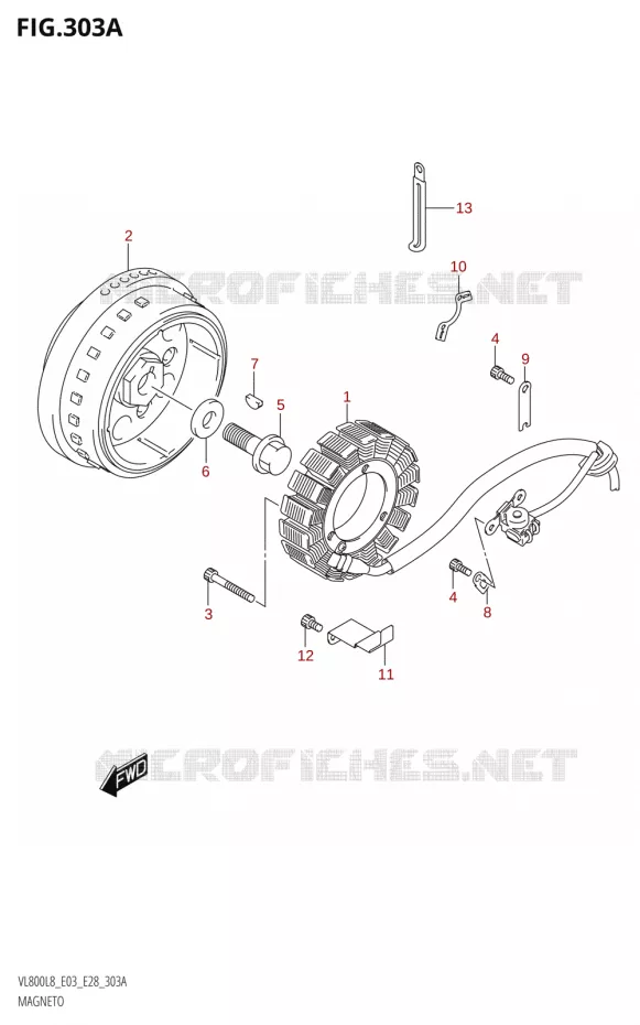 ONTSTEKING Suzuki MOTO 800 BOULEVARD 2018  VL800 2018 L8 (E28)