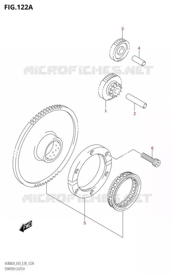 STARTMOTOR KOPPELINGS Suzuki MOTO 800 BOULEVARD 2018  VL800 2018 L8 (E28)