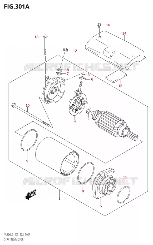 STARTMOTOR Suzuki MOTO 800 BOULEVARD 2019  VL800 2019 L9 (E28)