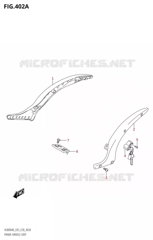 FRAME HANDGREEP Suzuki MOTO 800 BOULEVARD 2020  VL800 2020 M0 (E28)