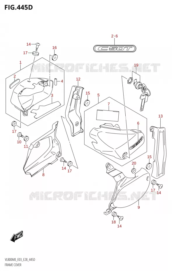KUIP (VL800T:E33) Suzuki MOTO 800 BOULEVARD 2020  VL800 2020 M0 (E28)