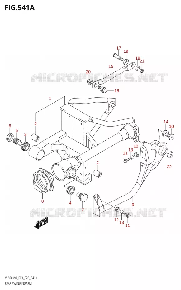 SWINGARM Suzuki MOTO 800 BOULEVARD 2020  VL800 2020 M0 (E28)