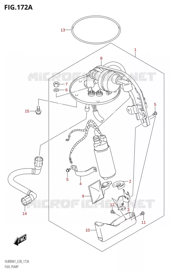 BENZINE POMP Suzuki MOTO 800 BOULEVARD 2021  VL800 2021 M1 (E28)