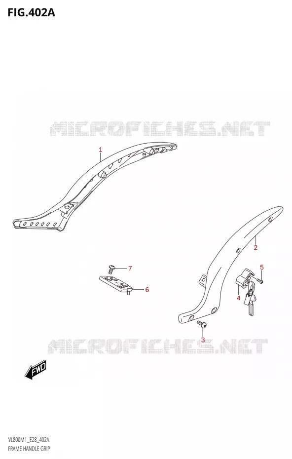 FRAME HANDGREEP Suzuki MOTO 800 BOULEVARD 2021  VL800 2021 M1 (E28)