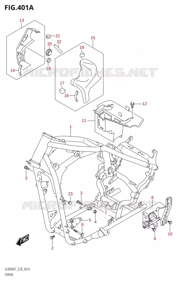 FRAME Suzuki MOTO 800 BOULEVARD 2021  VL800 2021 M1 (E28)