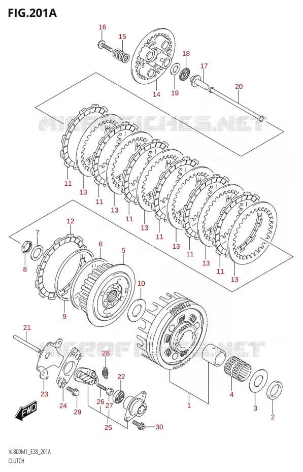 KOPPELING Suzuki MOTO 800 BOULEVARD 2021  VL800 2021 M1 (E28)