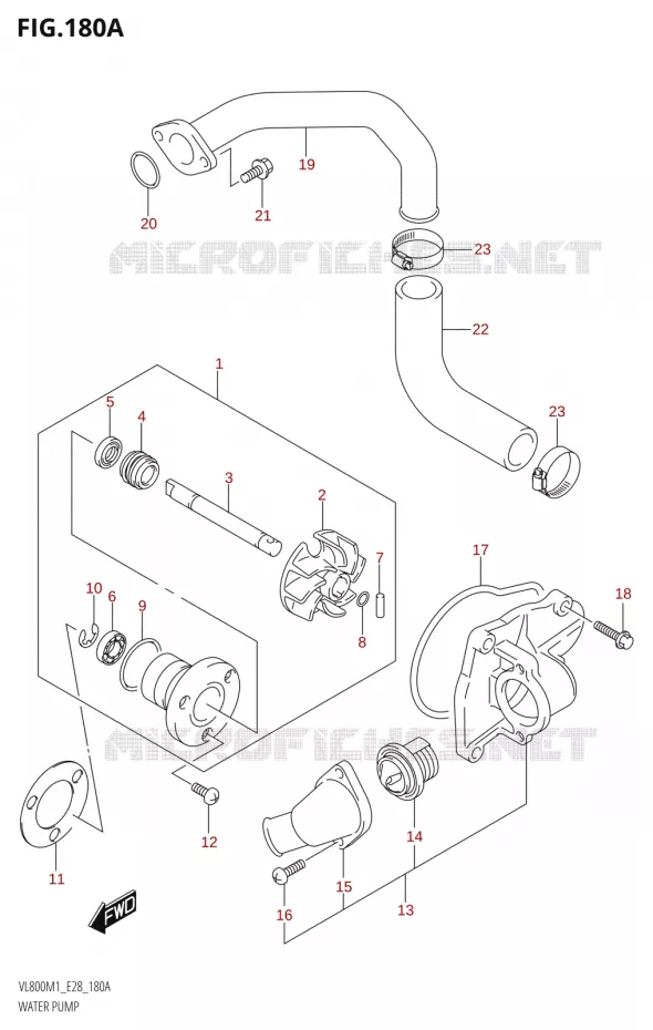 WATERPOMP Suzuki MOTO 800 BOULEVARD 2021  VL800 2021 M1 (E28)