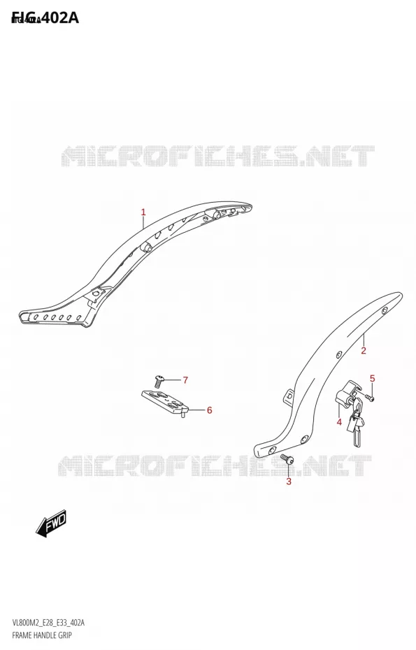 FRAME HANDGREEP Suzuki MOTO 800 BOULEVARD 2022  VL800 2022 M2 (E28)