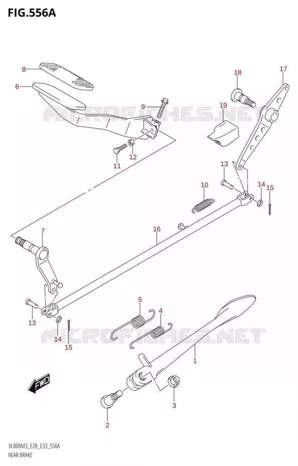 REM ACHTER Suzuki MOTO 800 BOULEVARD 2023  VL800 2023 M3 (E28)