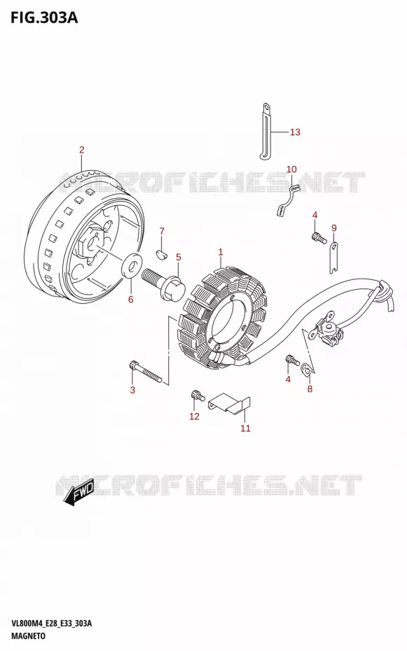 ONTSTEKING Suzuki MOTO 800 BOULEVARD 2024  VL800 2024 M4 (E28)