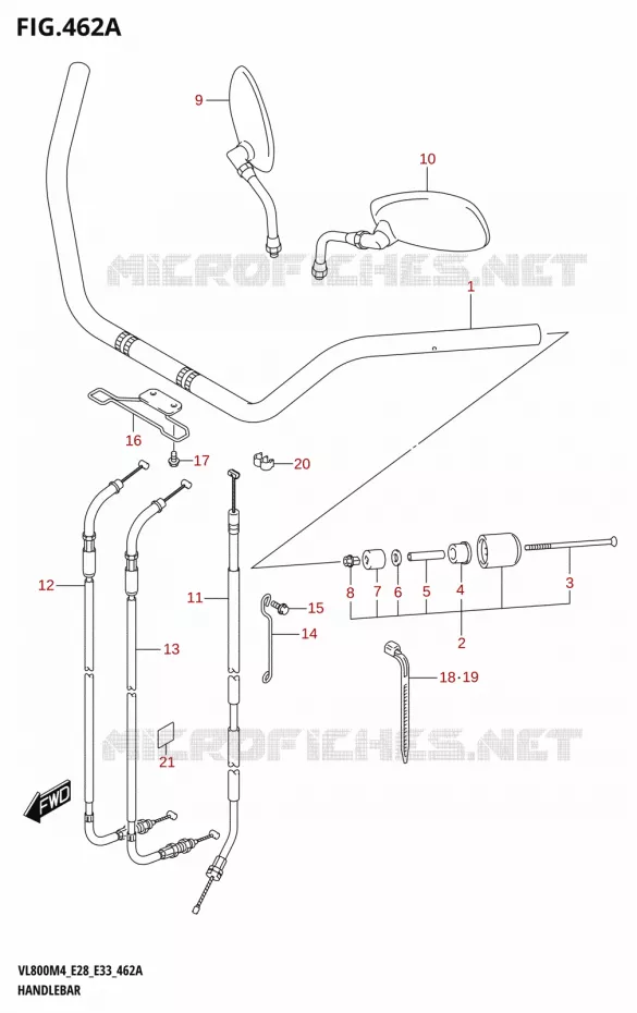 STUUR Suzuki MOTO 800 BOULEVARD 2024  VL800 2024 M4 (E28)