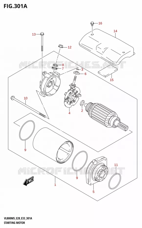 STARTMOTOR Suzuki MOTO 800 BOULEVARD 2025  VL800 2025 M5 (E28)