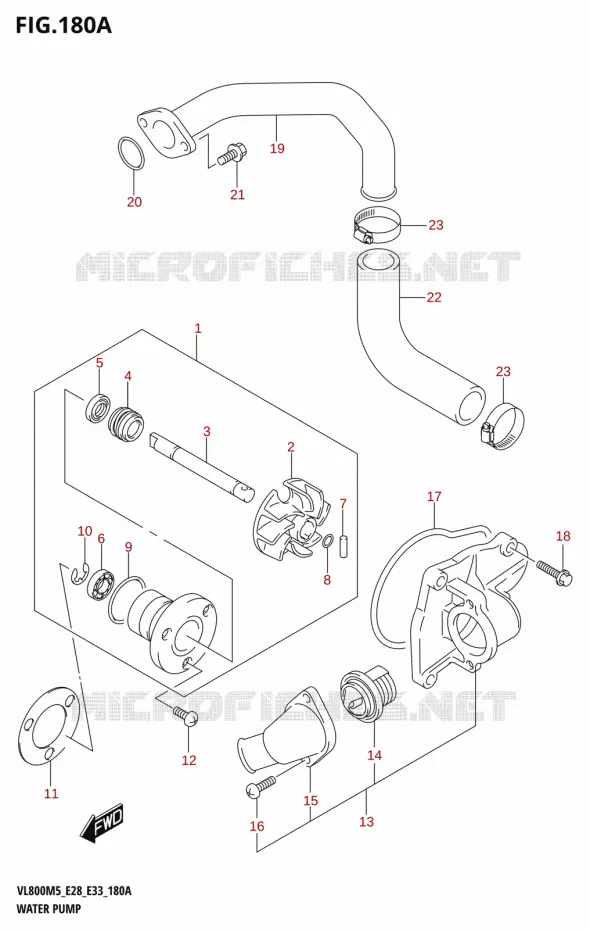 WATERPOMP Suzuki MOTO 800 BOULEVARD 2025  VL800 2025 M5 (E28)