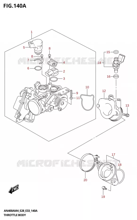 GASKLEPHUIS Suzuki SCOOTER 400 BURGMAN 2024  AN400A 2024 M4 (E28)