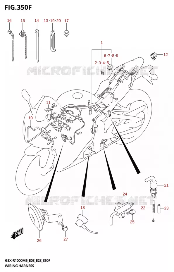 BEDRADING ((GSX-R1000RA,GSX-R1000RZA):E33) Suzuki MOTO 1000 GSX-R 2025  GSX-R1000A 2025 M5 (E28)