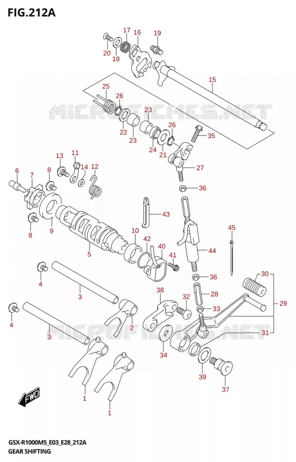SCHAKELEN ASSY Suzuki MOTO 1000 GSX-R 2025  GSX-R1000A 2025 M5 (E28)