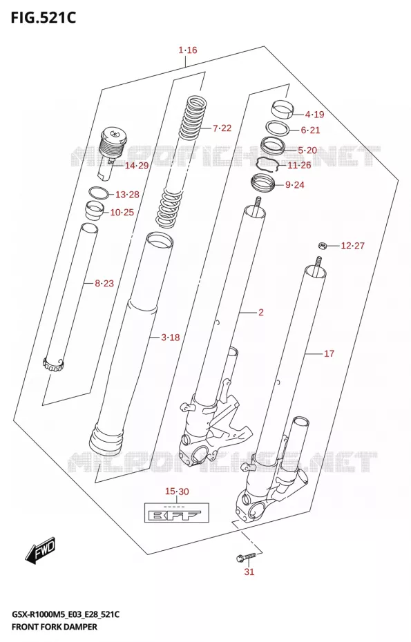 VOORVORK (GSX-R1000RZA) Suzuki MOTO 1000 GSX-R 2025  GSX-R1000A 2025 M5 (E28)