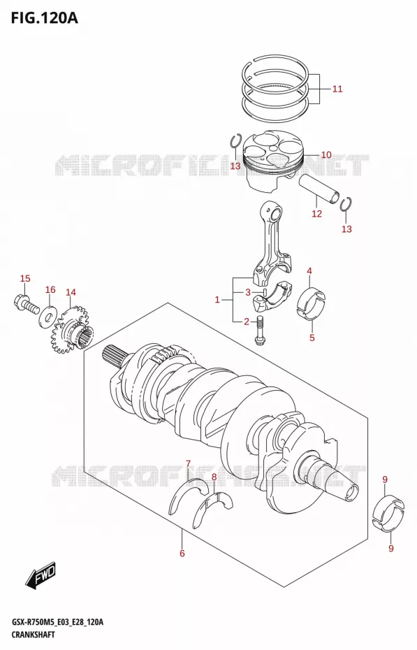KRUKAS Suzuki MOTO 750 GSX-R 2025  GSX-R750 2025 M5 (E28)