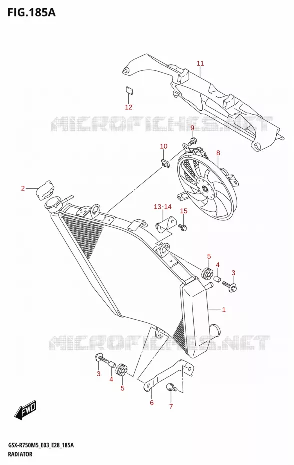 RADIATOR Suzuki MOTO 750 GSX-R 2025  GSX-R750 2025 M5 (E28)