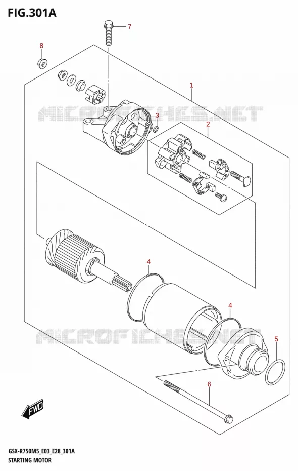 STARTMOTOR Suzuki MOTO 750 GSX-R 2025  GSX-R750 2025 M5 (E28)