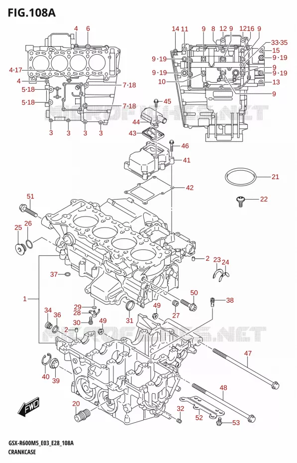 CARTER Suzuki MOTO 600 GSX-R 2025  GSX-R600 2025 M5 (E28)
