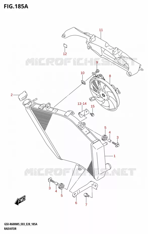 RADIATOR Suzuki MOTO 600 GSX-R 2025  GSX-R600 2025 M5 (E28)