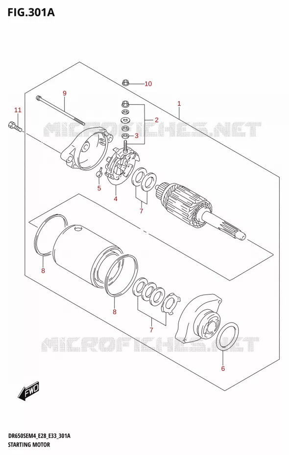STARTMOTOR Suzuki MOTO 650 DR 2024  DR650SE 2024 M4 (E28)