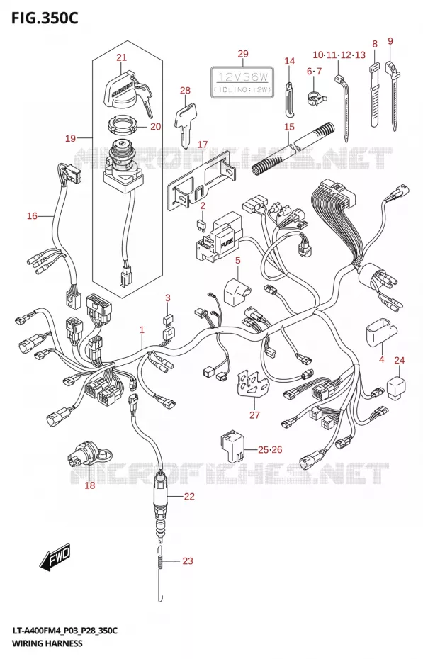 BEDRADING Suzuki QUAD 400 KINGQUAD 2024  LT-A400F 2024 M4 (P28)