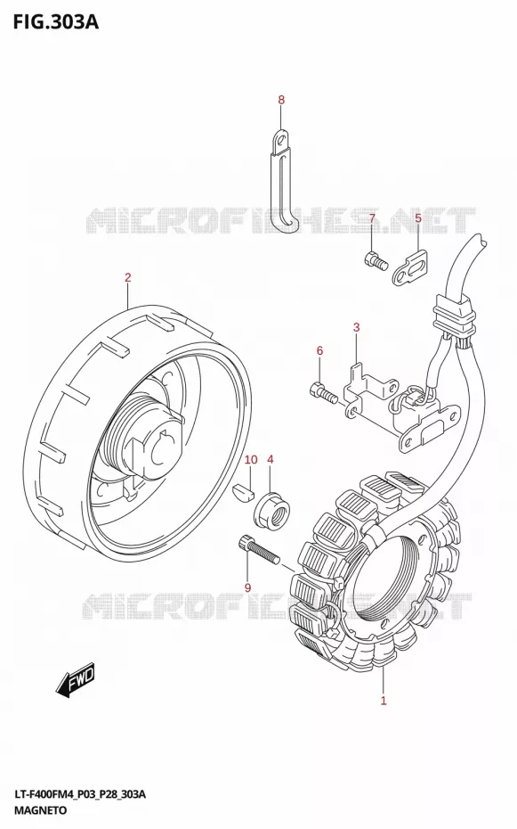 ONTSTEKING Suzuki QUAD 400 KINGQUAD 2024  LT-F400F 2024 M4 (P28)