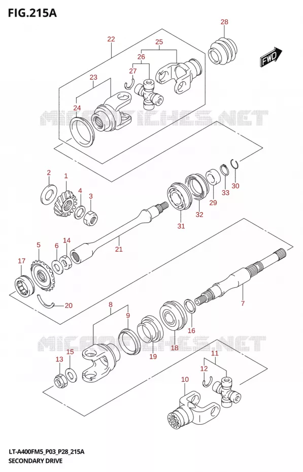 AANDRIJFAS Suzuki QUAD 400 KINGQUAD 2025  LT-A400F 2025 M5 (P28)