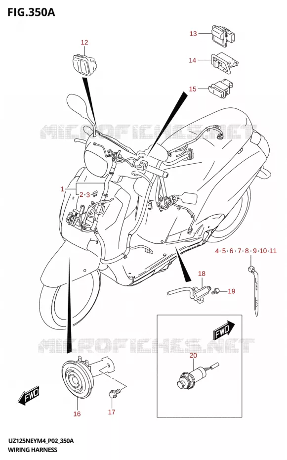 BEDRADING Suzuki SCOOTER 125 ADDRESS 2024  UZ125NEY 2024 M4 (P19)