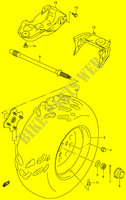 LINKERHAND ACHTERWIEL (MODELE K1/K2) voor Suzuki QUADMASTER 500 2001