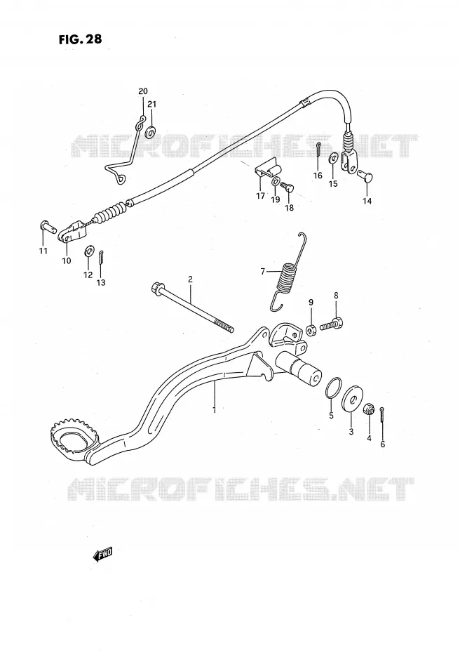ACHTERREM Suzuki QUAD 250 OZARK 1994  LT-F250R(E3)