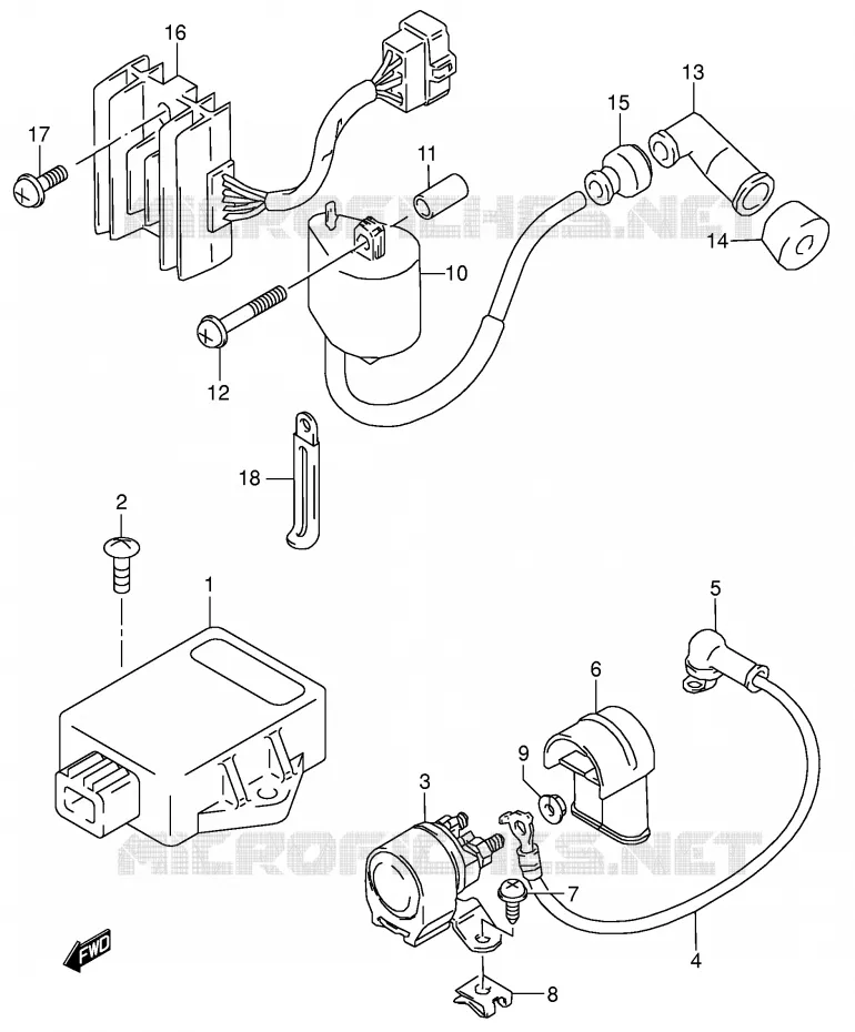 ELEKTRISCH Suzuki QUAD 160 OZARK 2007  LT-F160K7(P24)