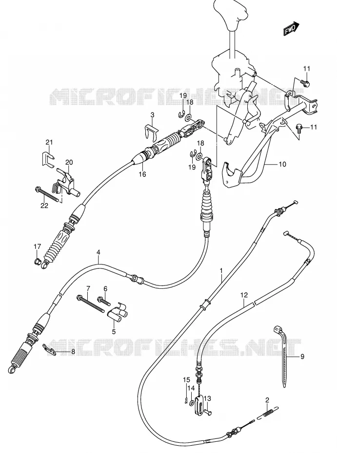 KABELS Suzuki QUAD 500 VINSON 2004  LT-F500FK4(P24)