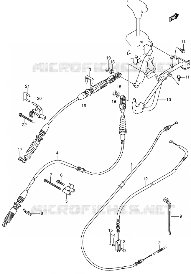 KABELS Suzuki QUAD 500 VINSON 2004  LT-F500FK4(P28/P33)