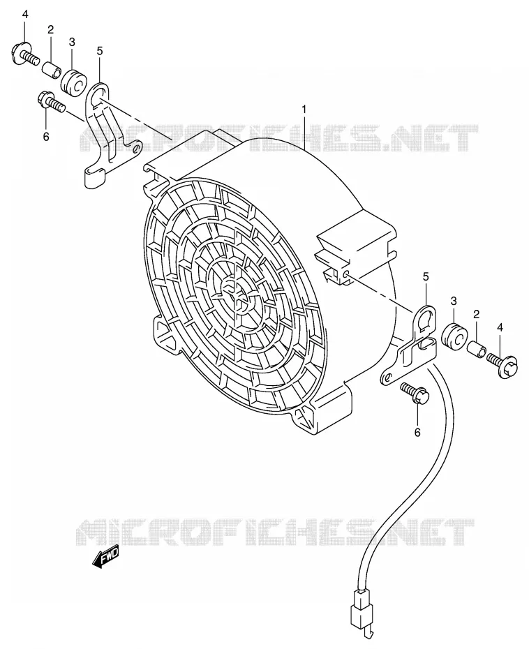 KOELVENTILATOR Suzuki QUAD 400 EIGER 2007  LT-F400FK7(P24)