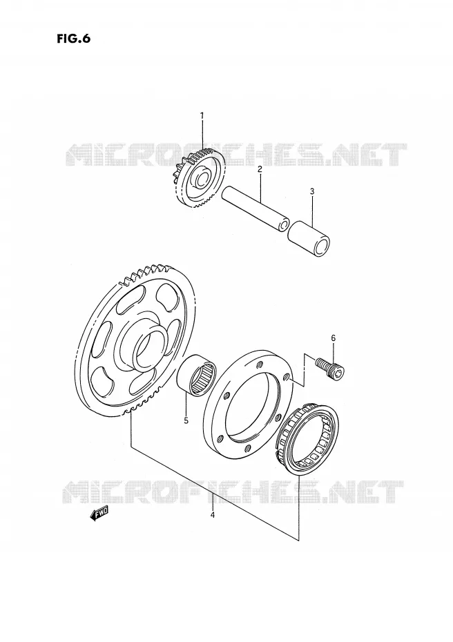 STARTMOTOR CLUTCH Suzuki QUAD 250 KINGQUAD 1993  LT-F4WDP(E2)