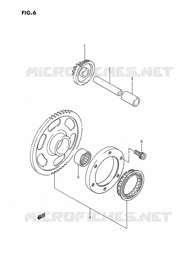 STARTMOTOR CLUTCH Suzuki QUAD 250 OZARK 1996  LT-F250T(E3)