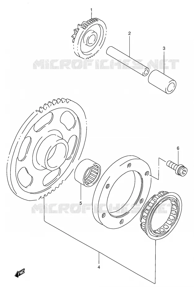 STARTMOTOR CLUTCH Suzuki QUAD 250 OZARK 2000  LT-F250Y(E24)