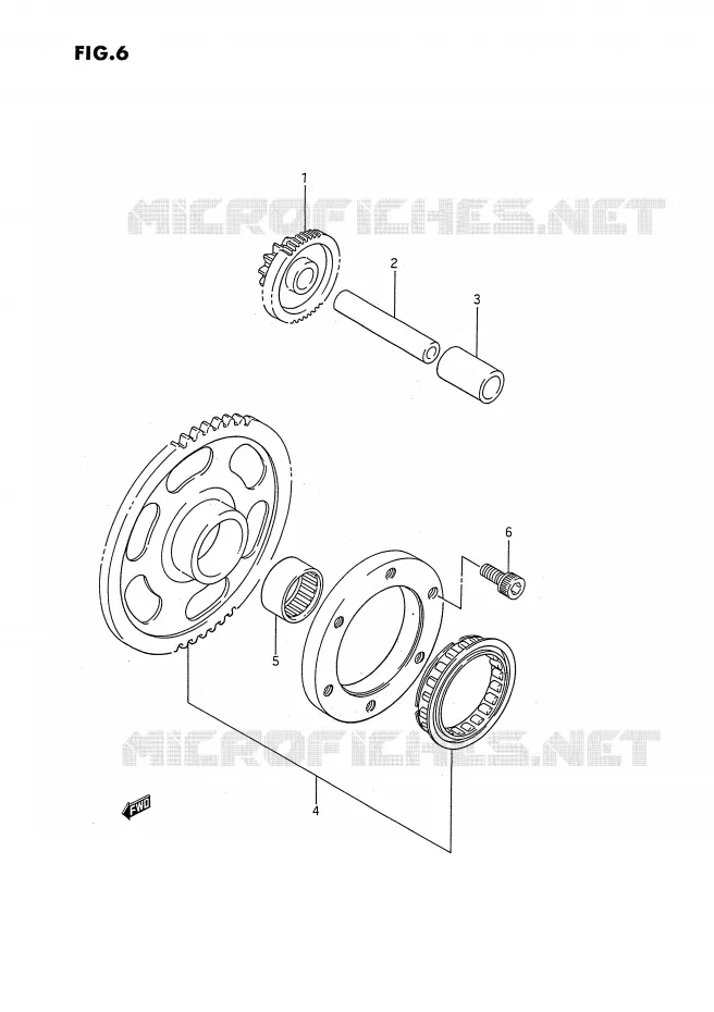 STARTMOTOR CLUTCH Suzuki QUAD 300 KINGQUAD 1992  LT-F4WDXN(E3)