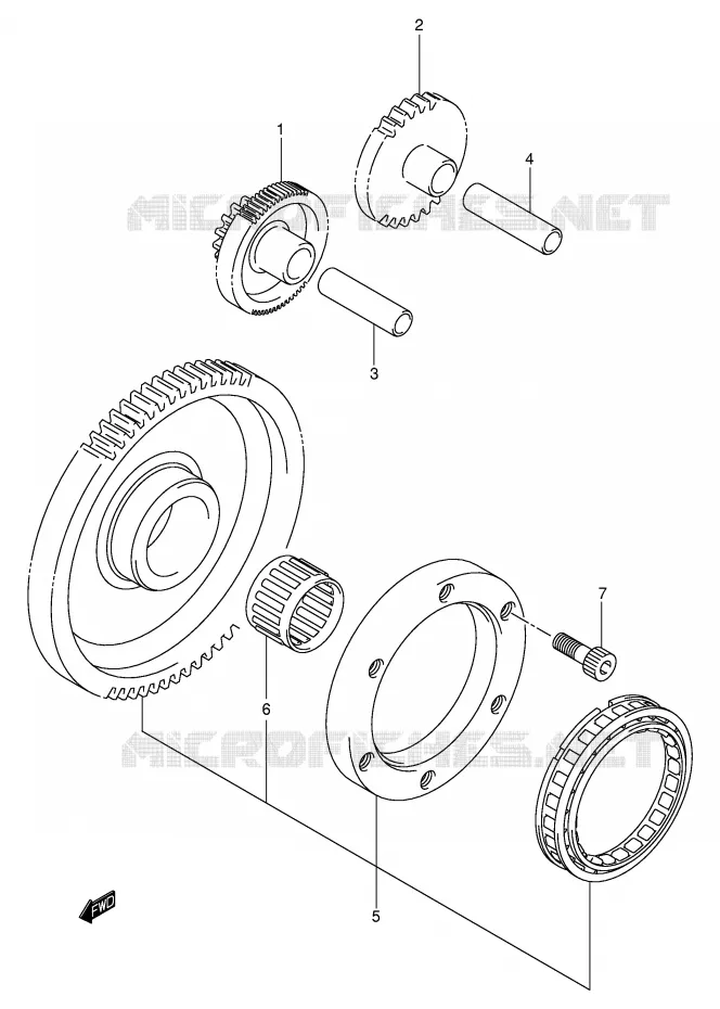 STARTMOTOR CLUTCH Suzuki QUAD 400 EIGER 2004  LT-A400FK4(P24)