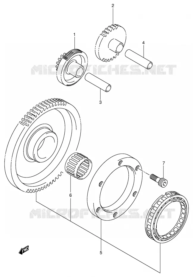 STARTMOTOR CLUTCH Suzuki QUAD 400 EIGER 2004  LT-F400K4(P24)