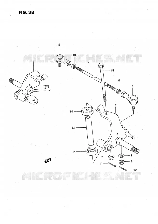 STUURINRICHTING - HUB Suzuki QUAD 160 OZARK 1994  LT-F160R(P2)