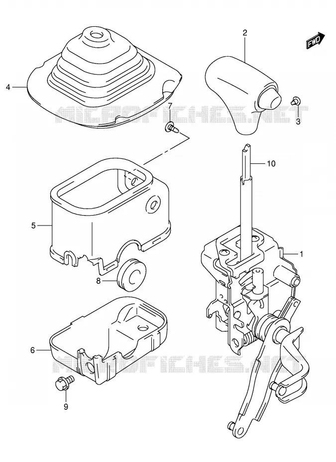 VERSNELLINGSPOOK Suzuki QUAD 500 VINSON 2004  LT-F500FK4(P28/P33)