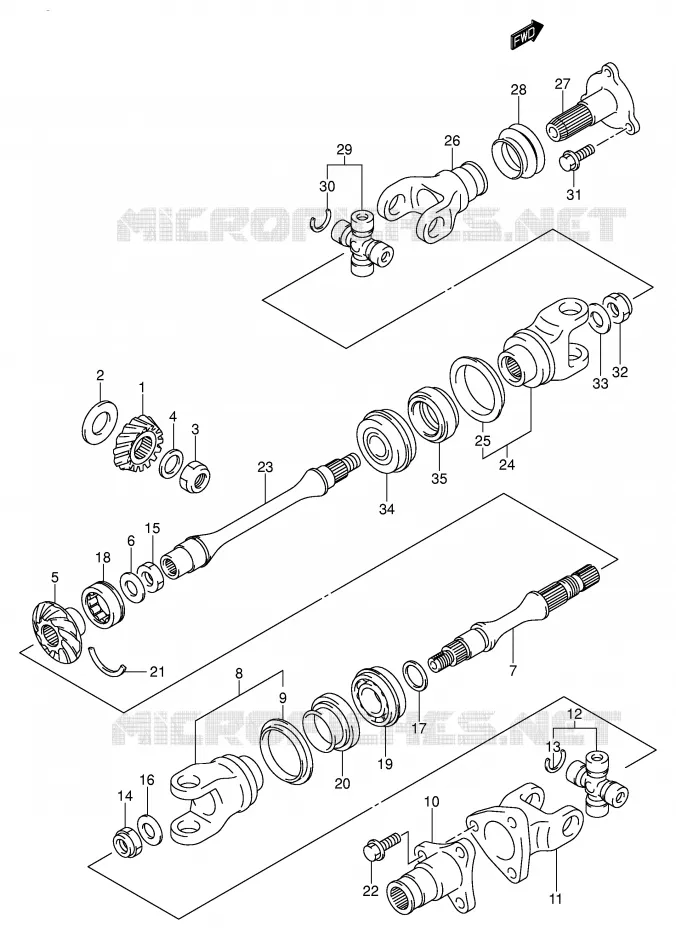 AANDRIJFAS Suzuki QUAD 500 VINSON 2003  LT-F500FK3(E3/E28)