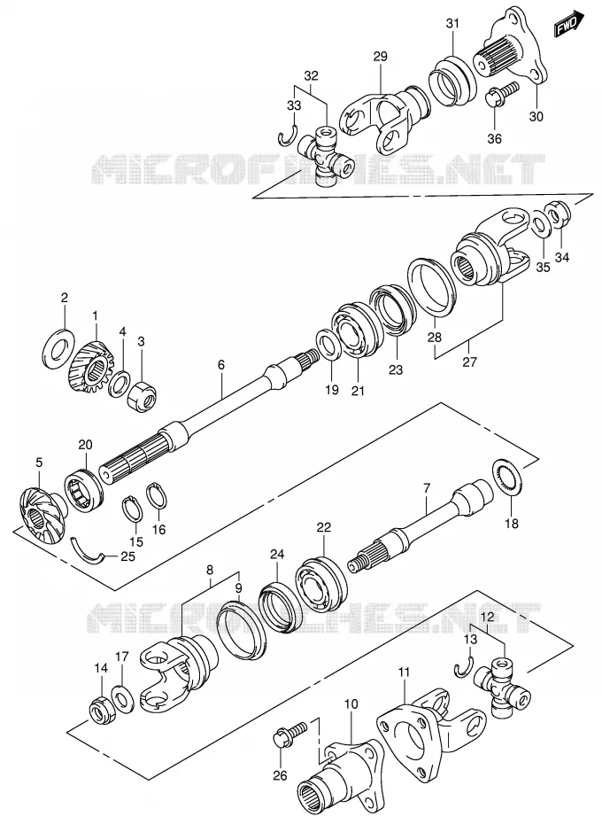 AANDRIJFAS Suzuki QUAD 500 VINSON 2006  LT-A500FK6(P28/P33)
